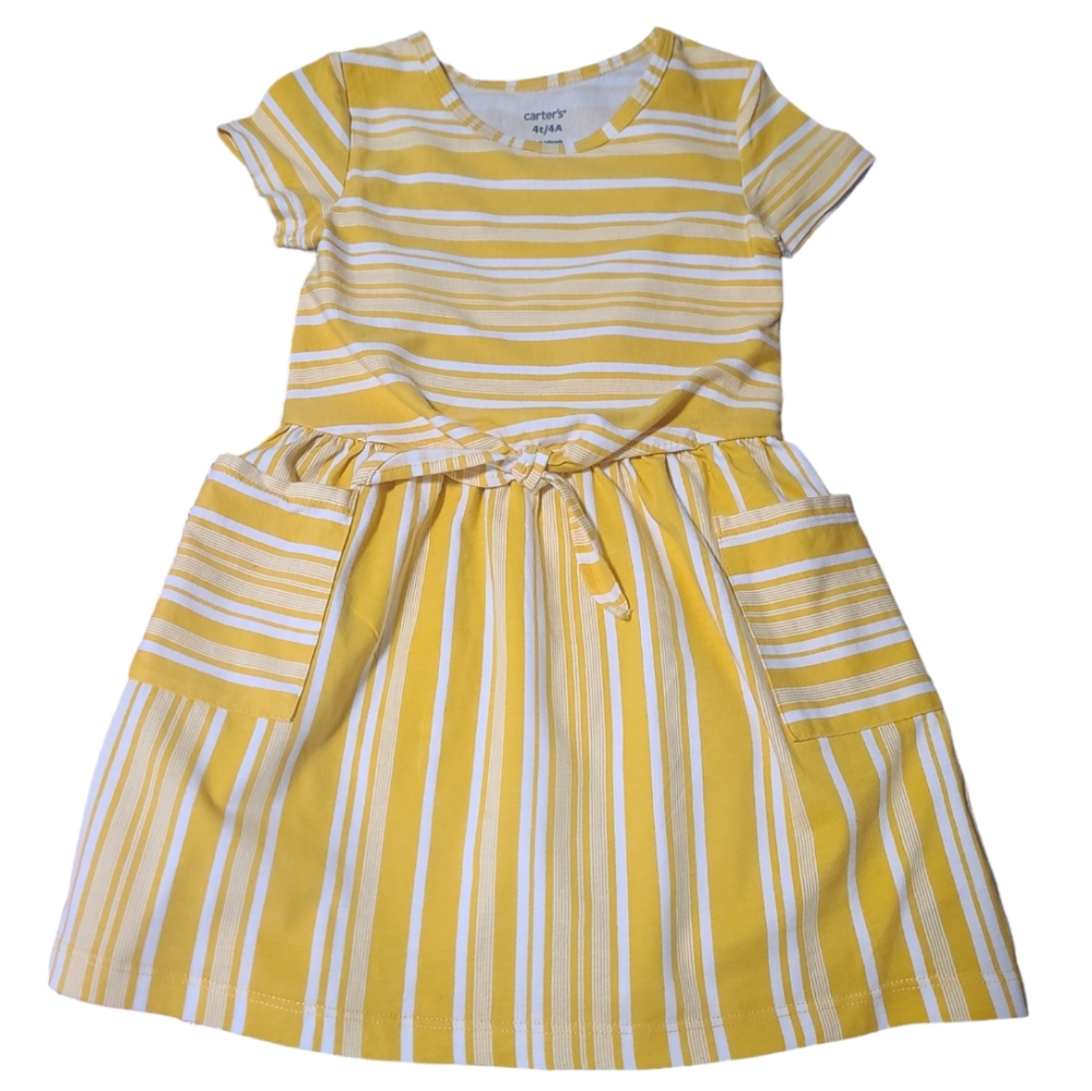 Girl's 4T Carter’s 100% Summer Dresses Bundle - Picture 2 of 8